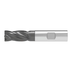Corner Chamfer End Mill: 6.00 mm Dia, 13.00 mm LOC, 4 Flute, 0.10 mm Chamfer Width, Solid Carbide