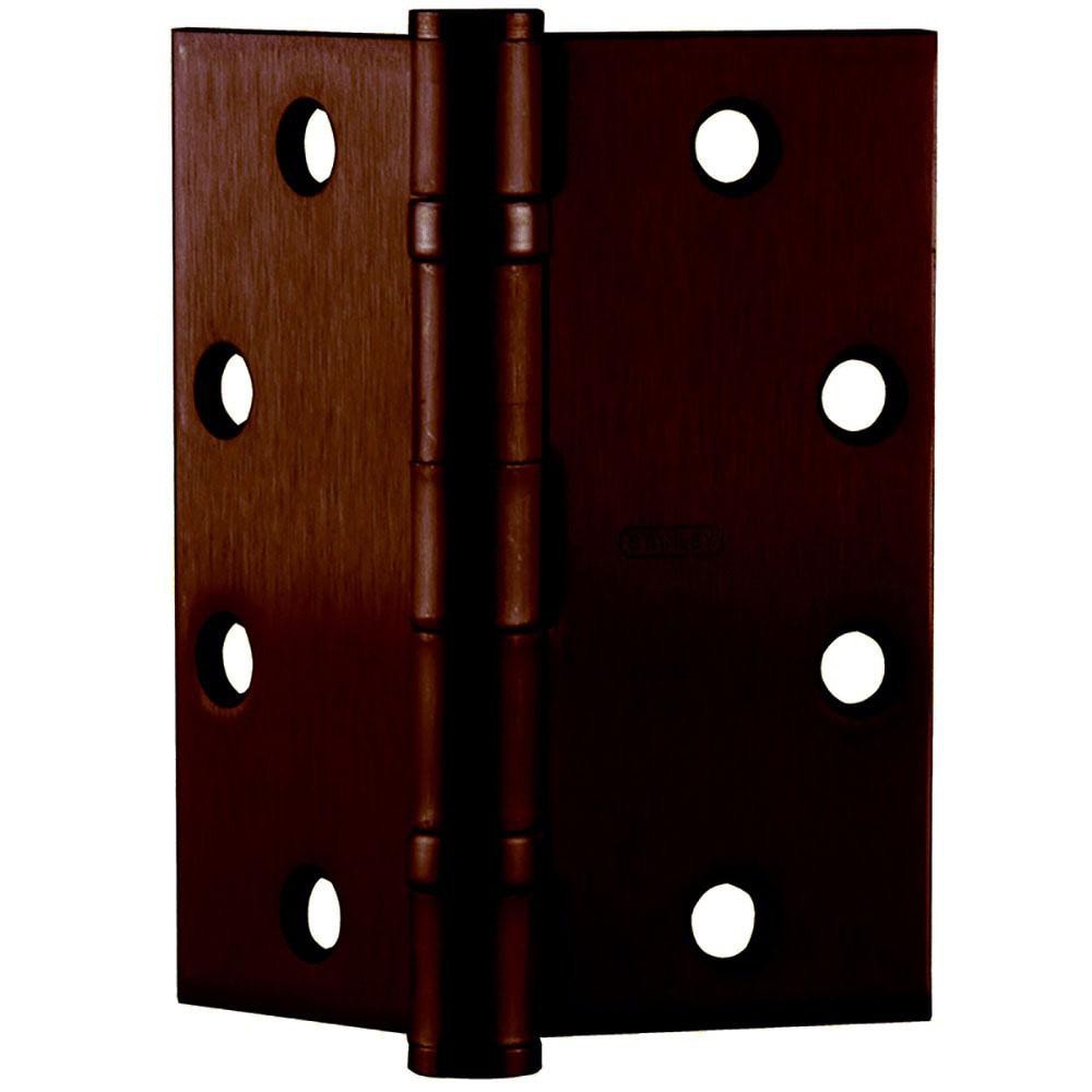 Commercial Hinges; Mount Type: Full-Mortise; Hinge Material: Steel; Length (Inch): 4-1/2; Finish: Dark Bronze; Door Leaf Height (Decimal Inch): 4.5000; Door Leaf Width (Decimal Inch): 2.2500; Frame Leaf Height (Decimal Inch): 4.5000