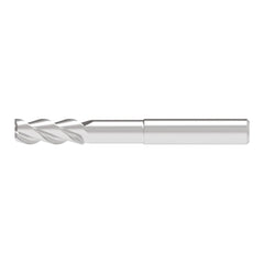Corner Radius End Mill: 10.00 mm Dia, 26.00 mm LOC, 0.50 mm Radius, 3 Flute, Solid Carbide
