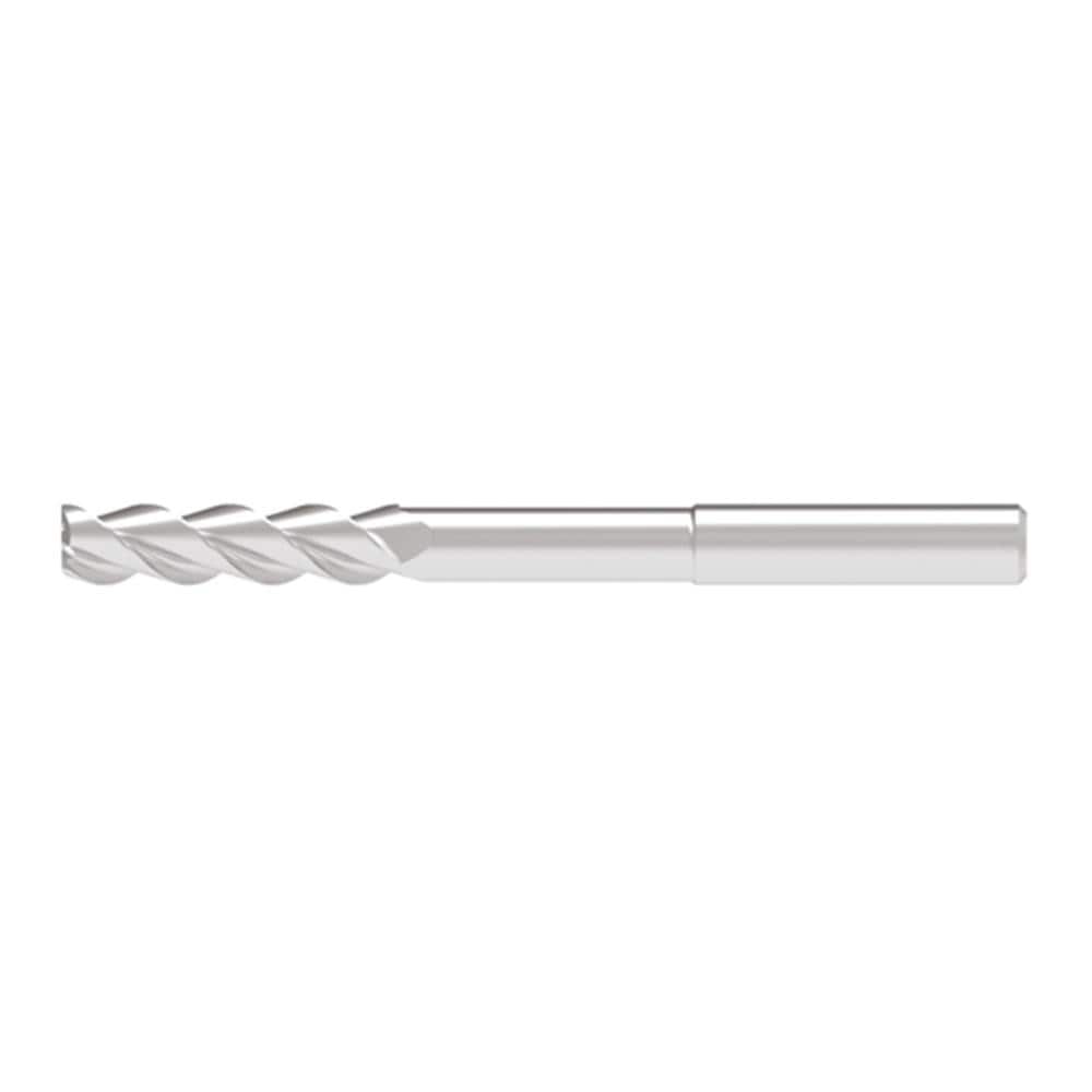 Corner Radius End Mill: 8.00 mm Dia, 33.00 mm LOC, 0.50 mm Radius, 3 Flute, Solid Carbide