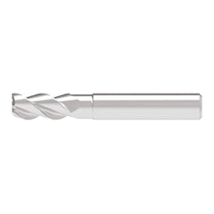 Corner Radius End Mill: 8.00 mm Dia, 17.00 mm LOC, 0.50 mm Radius, 3 Flute, Solid Carbide