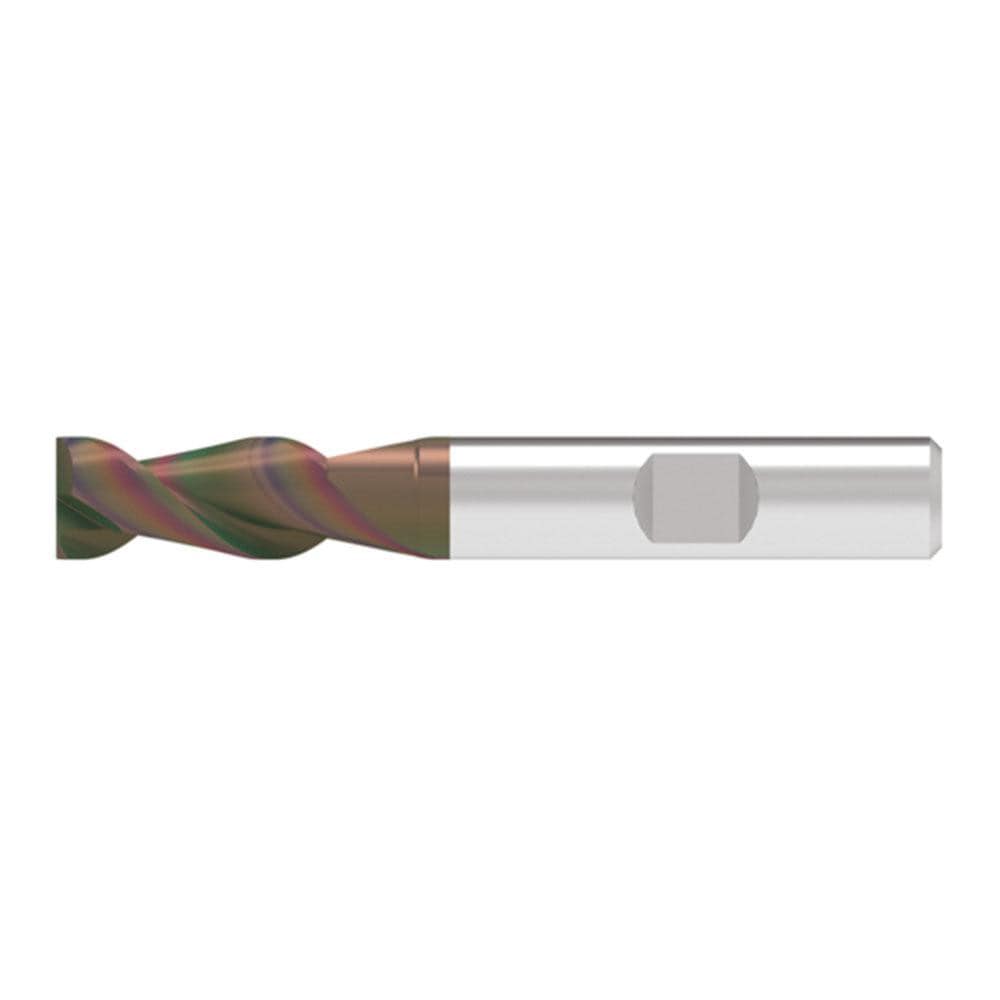 Corner Chamfer End Mill: 10.50 mm Dia, 25.00 mm LOC, 2 Flute, 0.10 mm Chamfer Width, Solid Carbide
