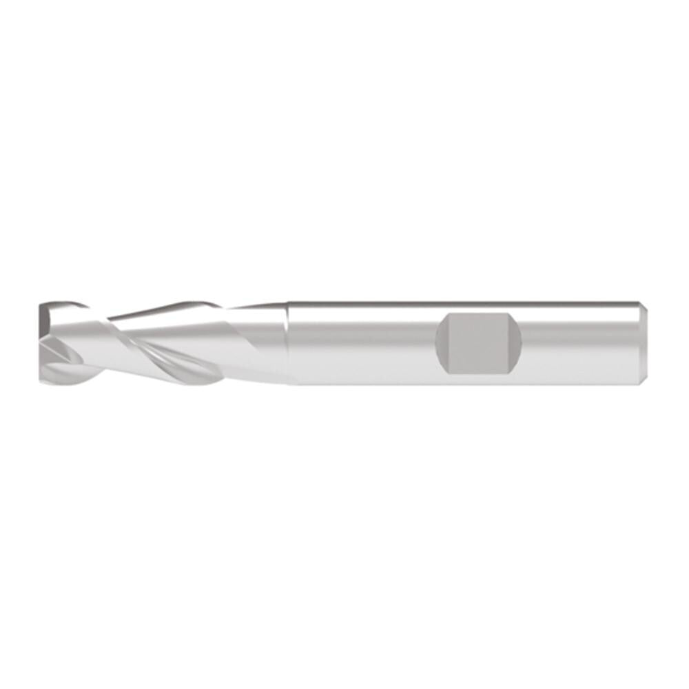 Corner Chamfer End Mill: 13.00 mm Dia, 29.00 mm LOC, 2 Flute, 0.10 mm Chamfer Width, Solid Carbide