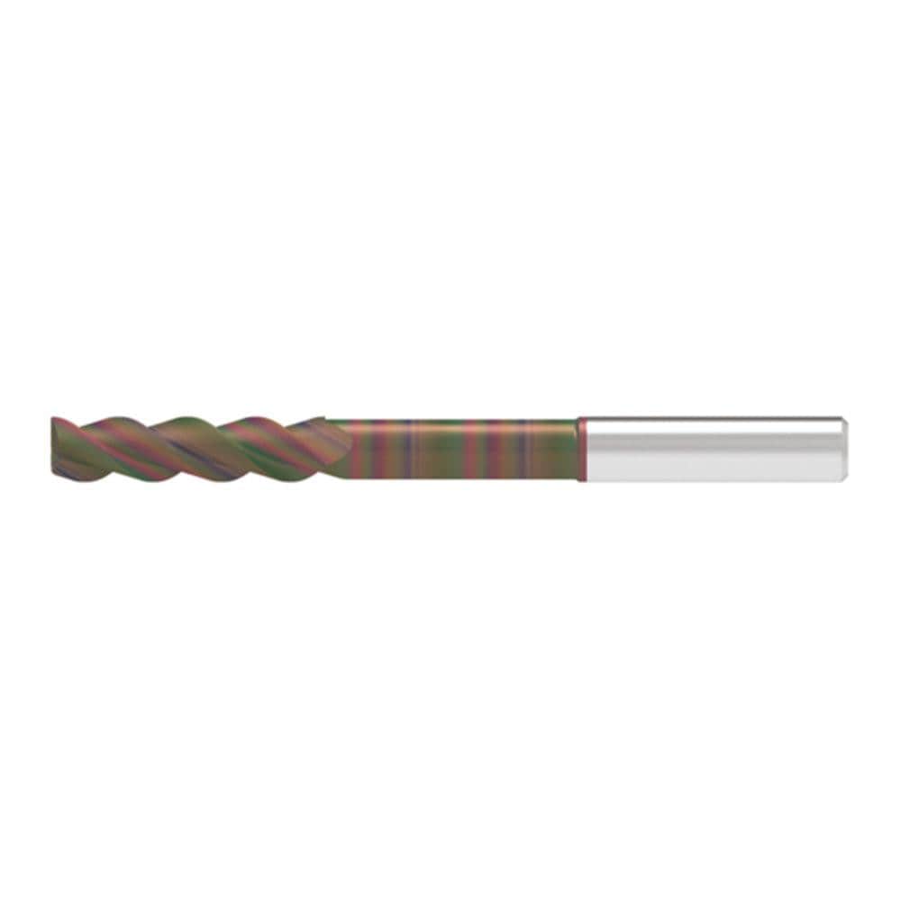 Corner Chamfer End Mill: 8.50 mm Dia, 41.00 mm LOC, 3 Flute, 0.20 mm Chamfer Width, Solid Carbide