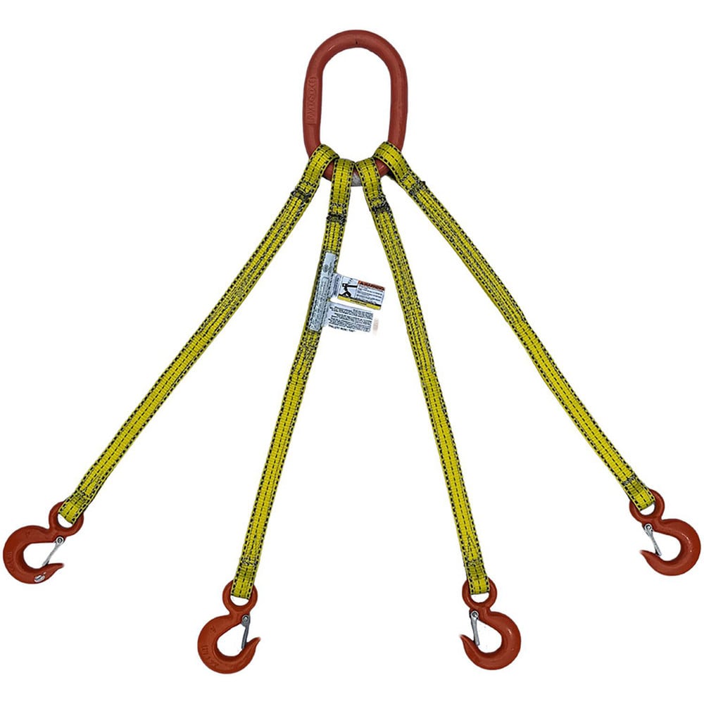 Bridle, Type 10 Web Sling: 8' Long, 1" Wide, Nylon