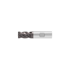 Corner Chamfer End Mill: 3.00 mm Dia, 5.00 mm LOC, 4 Flute, 0.15 mm Chamfer Width, Solid Carbide