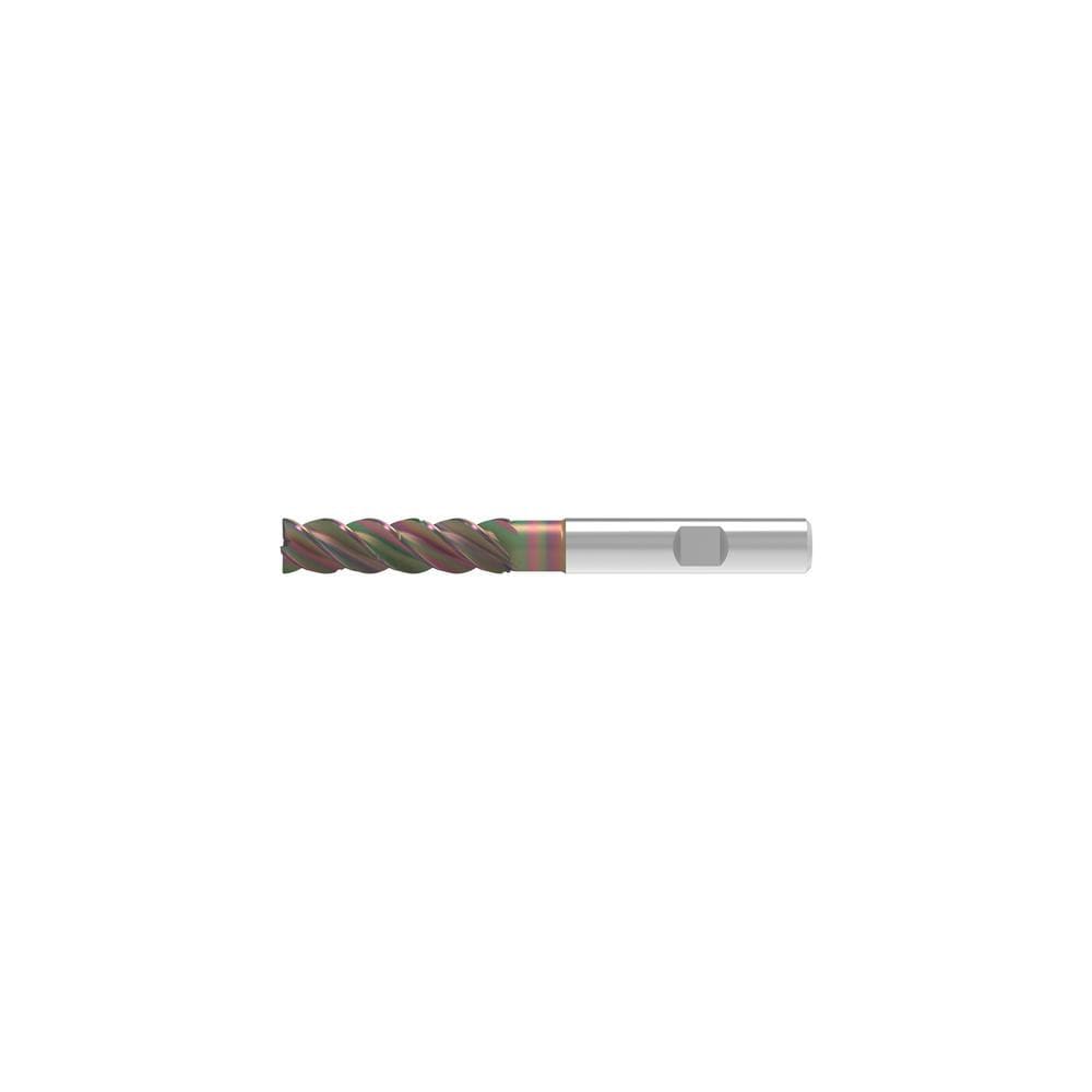 Corner Chamfer End Mill: 10.00 mm Dia, 41.00 mm LOC, 4 Flute, 0.20 mm Chamfer Width, Solid Carbide
