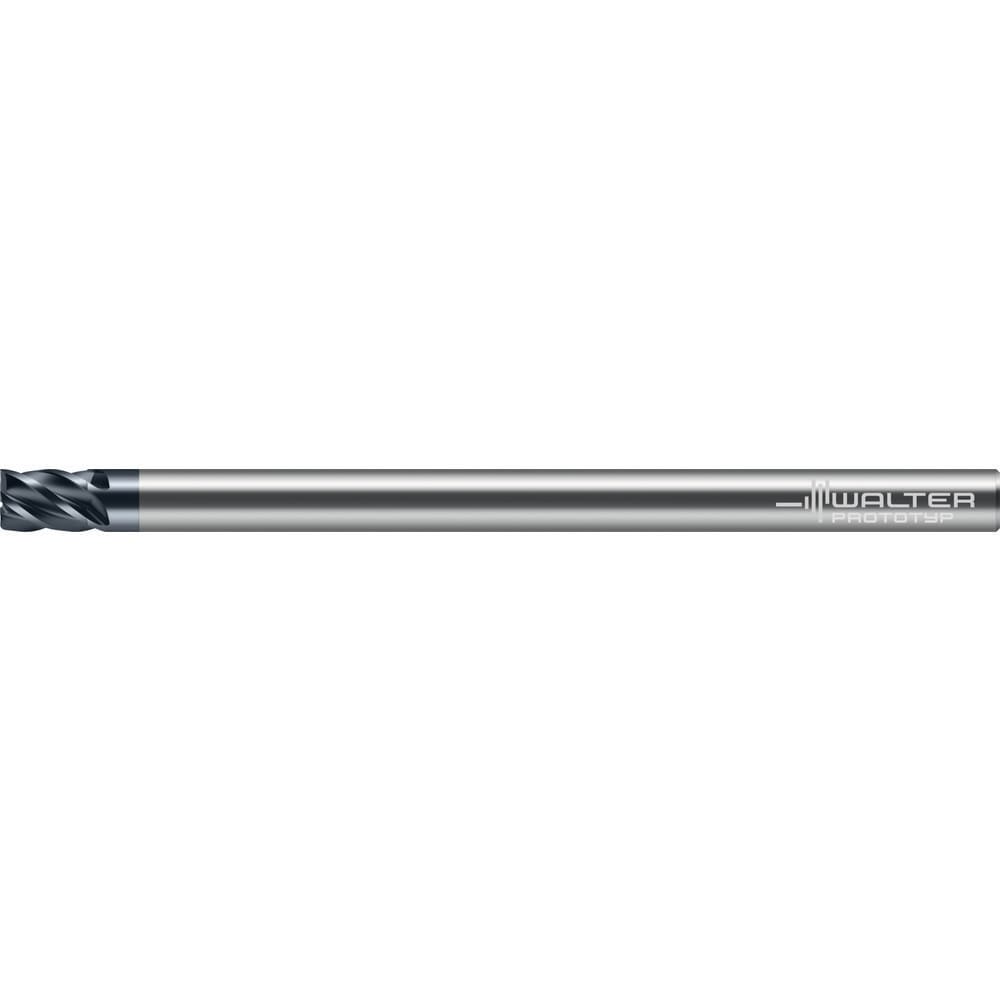 Square End Mill: 3/8" Dia, 1" LOC, 5 Flute, Solid Carbide