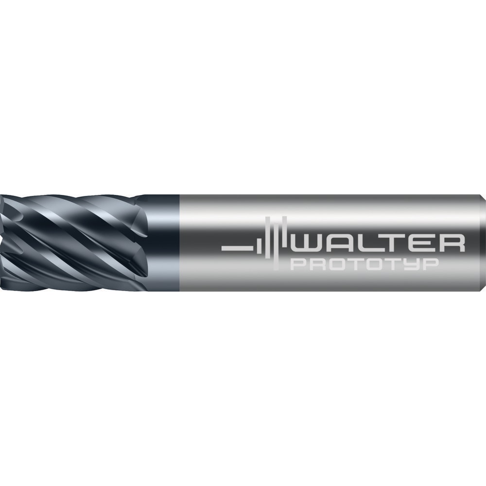Square End Mill: 1/4" Dia, 3/4" LOC, 7 Flute, Solid Carbide
