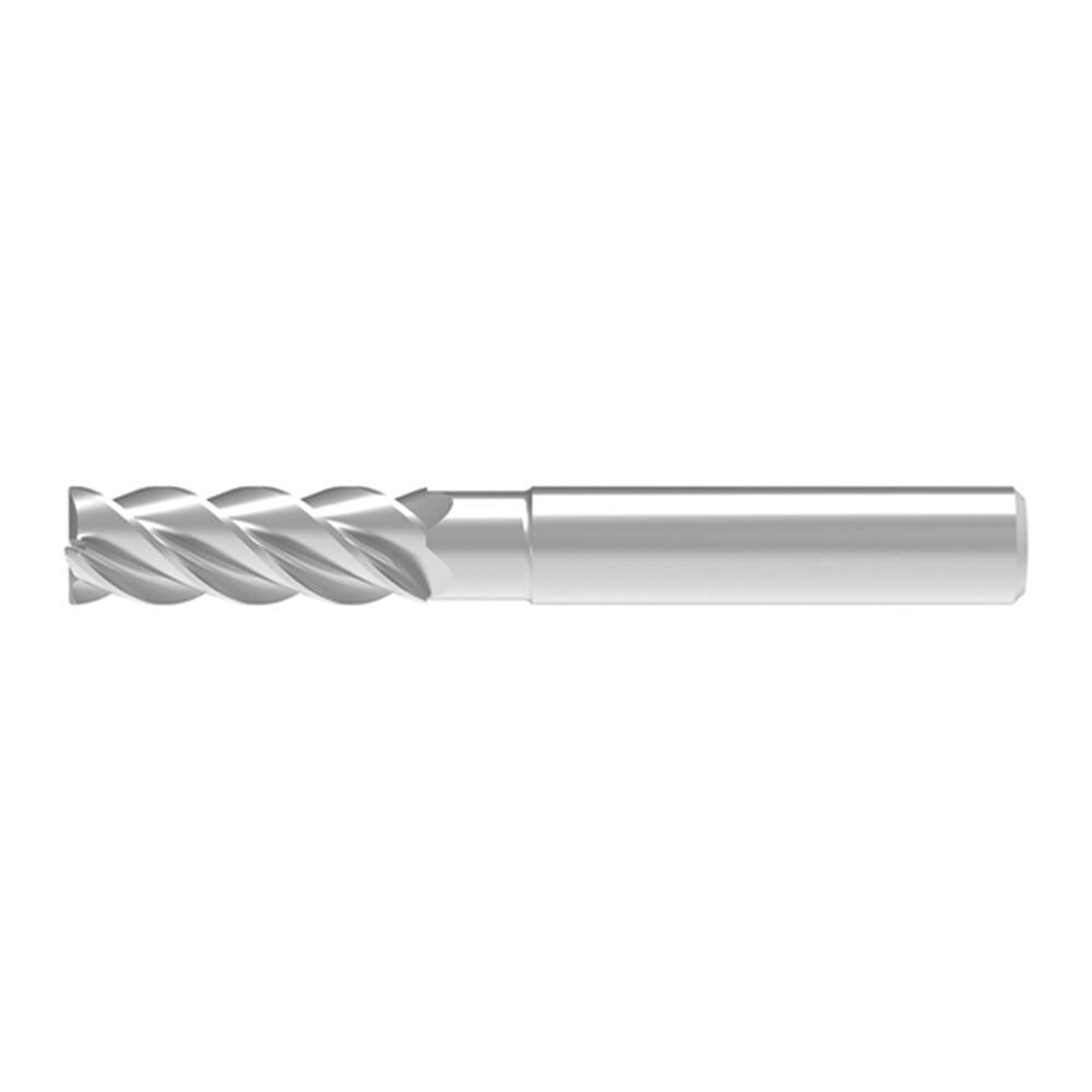 Corner Chamfer End Mill: 4.50 mm Dia, 13.00 mm LOC, 4 Flute, 0.10 mm Chamfer Width, Solid Carbide