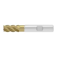 Corner Chamfer End Mill: 20.00 mm Dia, 38.00 mm LOC, 5 Flute, 0.30 mm Chamfer Width, Solid Carbide