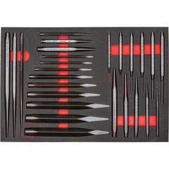 Punch & Chisel Set: 26 Pc, 5/8" Chisel, 1/4 - 1/2" Punch