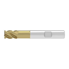 Corner Chamfer End Mill: 6.00 mm Dia, 10.00 mm LOC, 4 Flute, 0.12 mm Chamfer Width, Solid Carbide