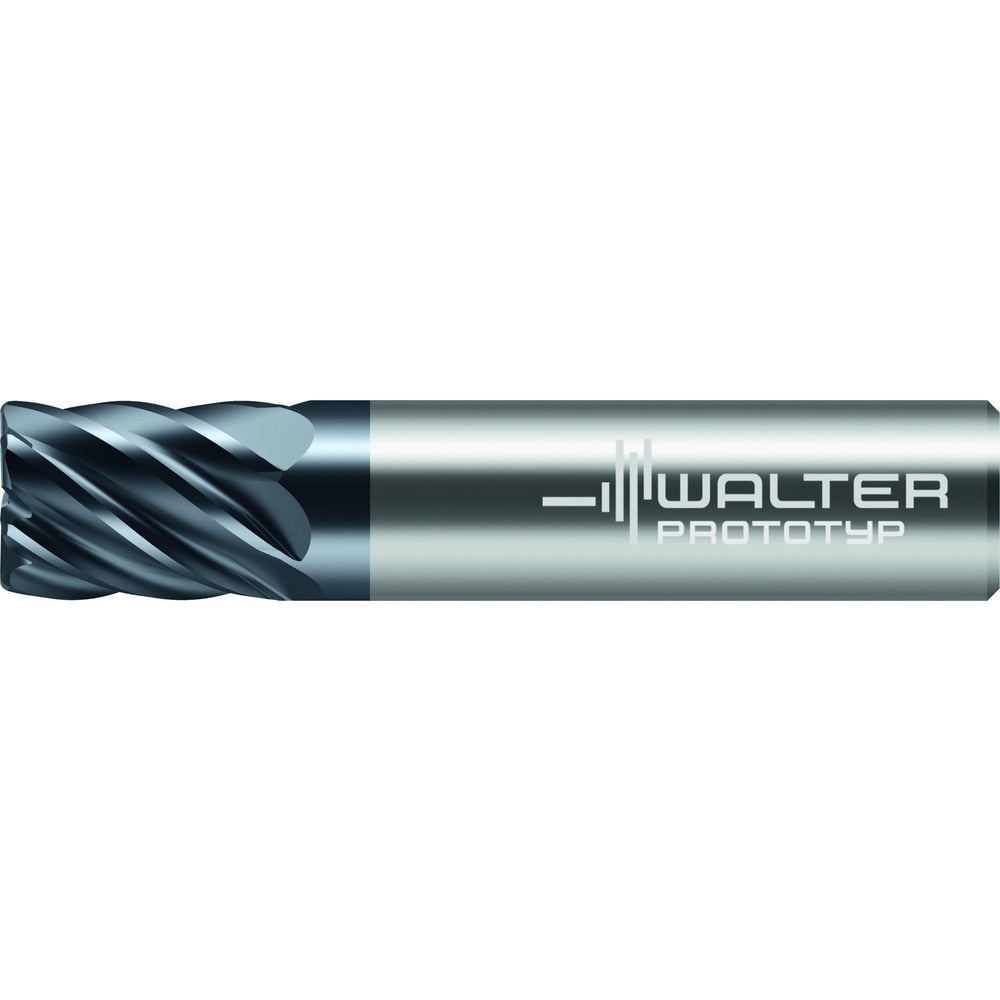 Corner Radius End Mill: 5/8" Dia, 1-5/8" LOC, 0.0900" Radius, 7 Flute, Solid Carbide