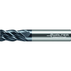 Corner Radius End Mill: 3/4" Dia, 1" LOC, 0.0300" Radius, 4 Flute, Solid Carbide