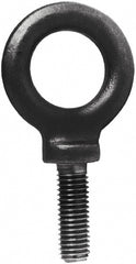 Fixed Lifting Eye Bolt: With Shoulder, 1,800 lb Capacity, 7/16-14 Thread, Grade 1030 Steel