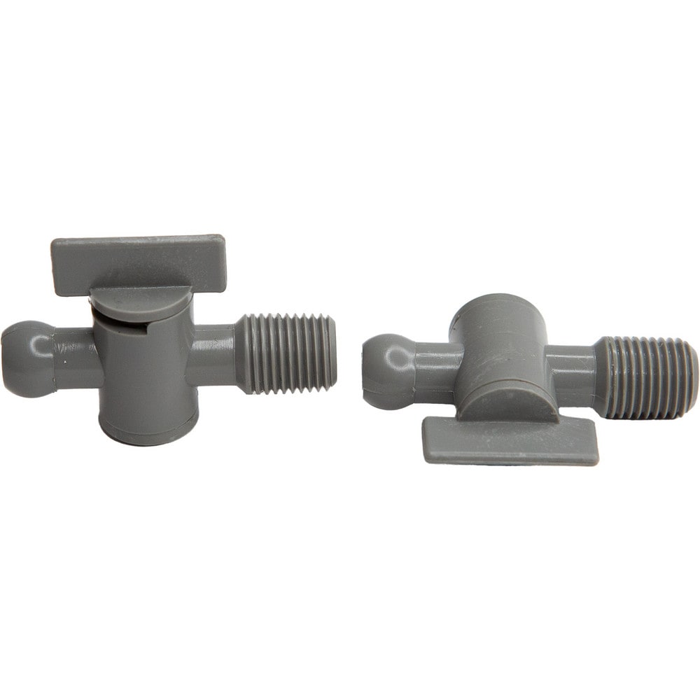 Coolant Hose Valves; Hose Inside Diameter (Inch): 1/4; System Size: 0.25 in; Connection Type: Male Snap-Loc x Male; Body Material: POM; Thread Size: 1/4 in; Number Of Pieces: 1