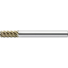Corner Radius End Mill: 4.00 mm Dia, 10.00 mm LOC, 45 deg Helix, Hardmax Coated, Corner Radius End, Centercutting Series HMERS