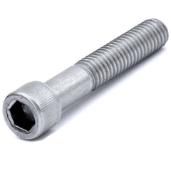 Hex Socket Cap Screw: 1/4-28 Thread, 3-1/4" Length Under Head, Stainless Steel, Bright/Uncoated Finish