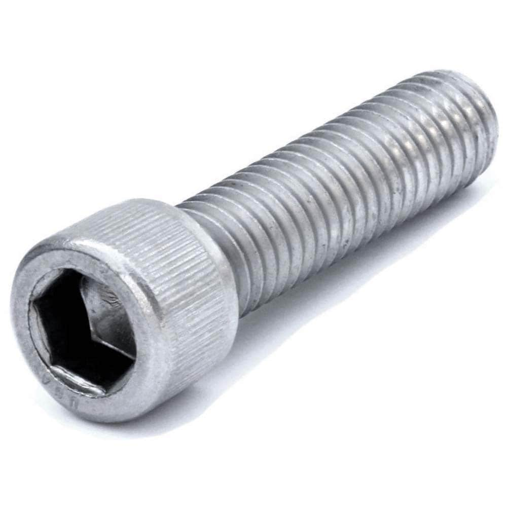 Hex Socket Cap Screw: 5/8-11 Thread, 1" Length Under Head, Stainless Steel, Bright/Uncoated Finish