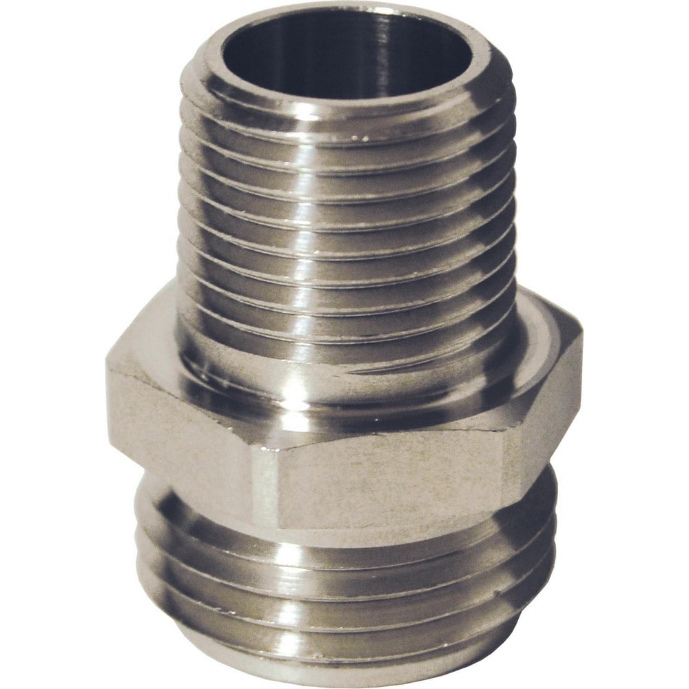 Garden Hose Fittings & Repair Kits; Kit Type: Adapter ; Connector Type: Male Hose x Male Pipe; Compatible Hose Diameter: 0.75; Thread Size (Inch): 3/4 x 3/4; Thread Type: GHT, NPT; Material: Stainless Steel; Color: Silver