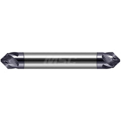 Chamfer Mill: 3/8" Dia, 3/8" Shank Dia, 30.00 deg, 5 Flute, Solid Carbide, Double End