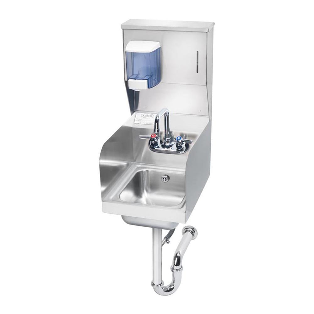 Space Saver Hand Sink with Soap & Towel Dispenser: