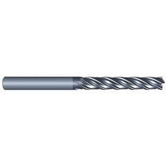 Roughing & Finishing End Mills; Mill Diameter (Fractional Inch): 5/16; Flute Type: Spiral; Number Of Flutes: 4; End Mill Material: Solid Carbide; Length of Cut (Inch): 1-5/8; Coating/Finish: AlCrN