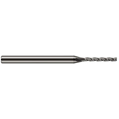 Square End Mill: 0.0060" Dia, 0.0480" LOC, 3 Flute, Solid Carbide