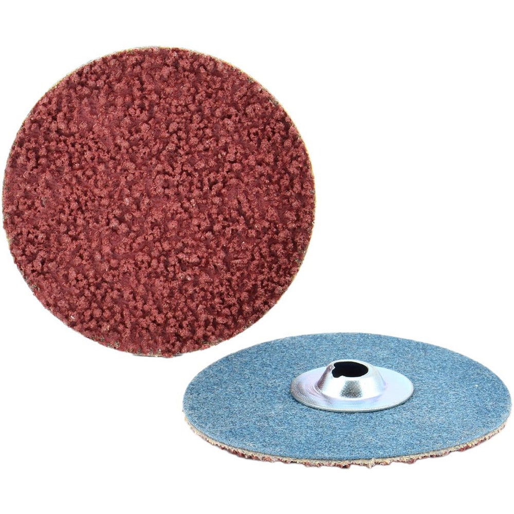 Quick-Change Disc: Type S, 2" Dia, 120 Grit, Aluminum Oxide, Coated