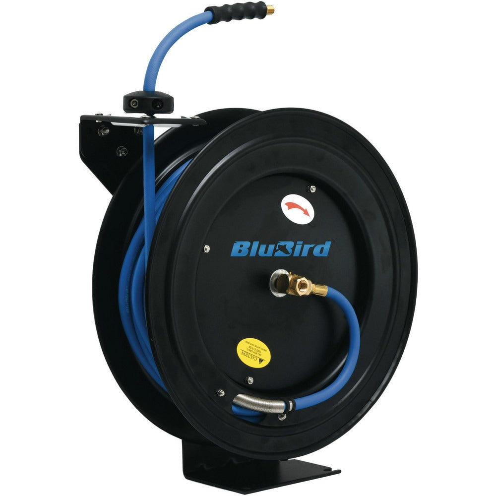 BluBird 1/2" x 50' Retractable Rubber Air Hose Reel