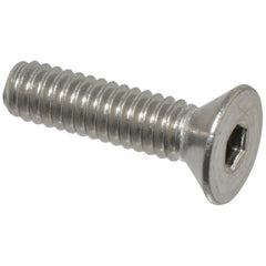 Flat Socket Cap Screw: #2-56 x 1/4", 316 Stainless Steel, Plain Finish