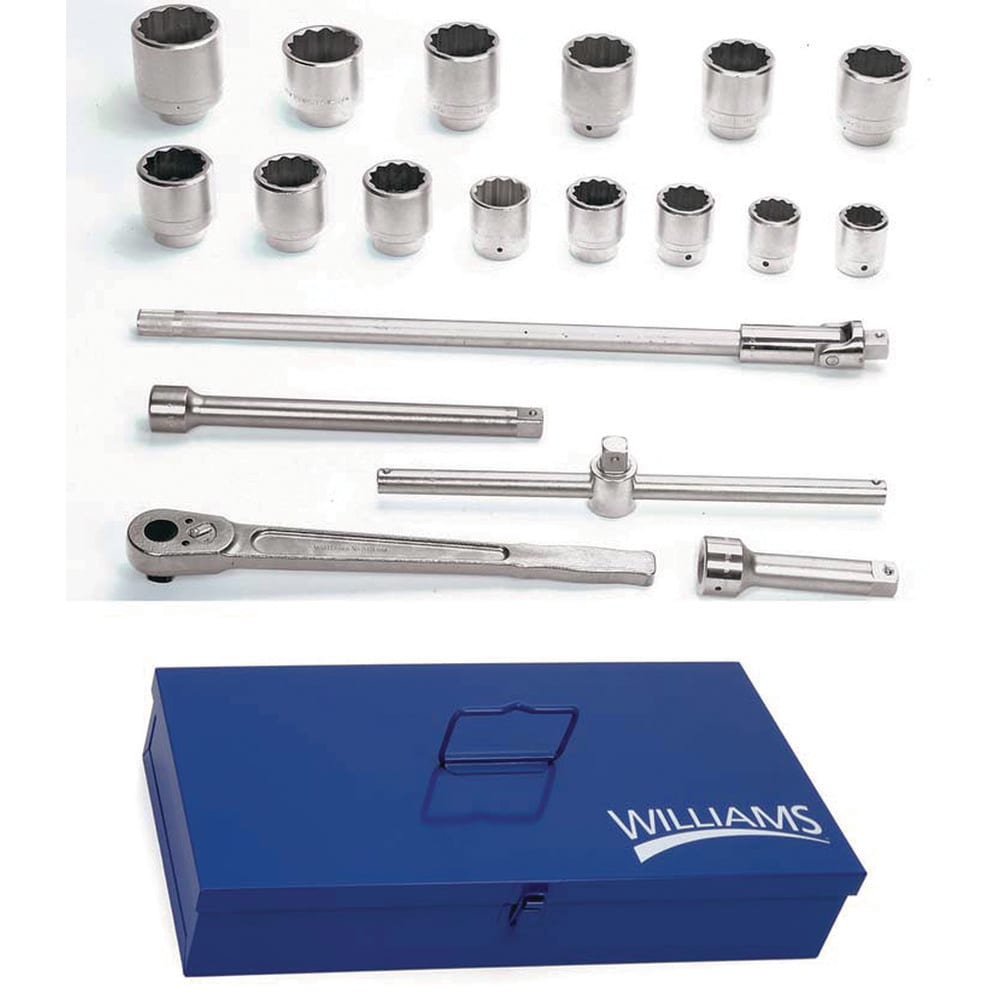 Shallow Socket  Hand Socket: 1" Drive, 2-1/4" Socket, 12-Point