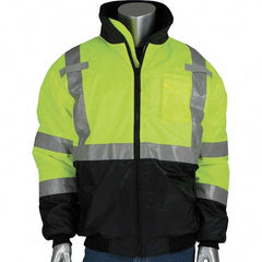 Work Jacket: Size 5X-Large, Polyester, Zipper Closure