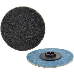 Quick-Change Disc: Type P, 2" Dia, 80 Grit, Silicon Carbide, Coated
