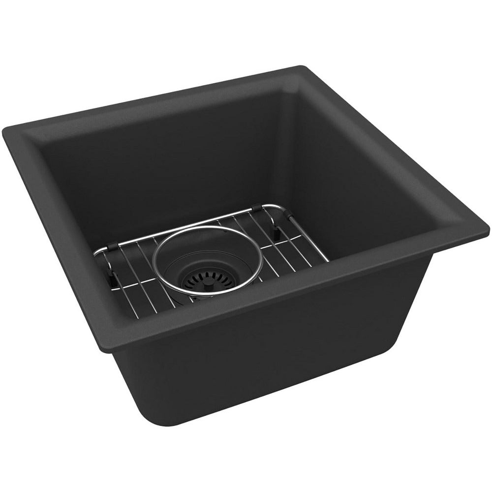 Sinks; Type: Undermount, Drop-In; Mounting Location: Countertop; Number Of Bowls: 1; Material: Quartz; Faucet Included: No; Faucet Type: No Faucet; Depth (Inch): 7-11/16; Valve Design: No Valve