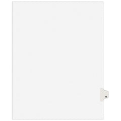 11 x 8 1/2" 46" Label, 25 Tabs, Unpunched, Preprinted Tab Dividers