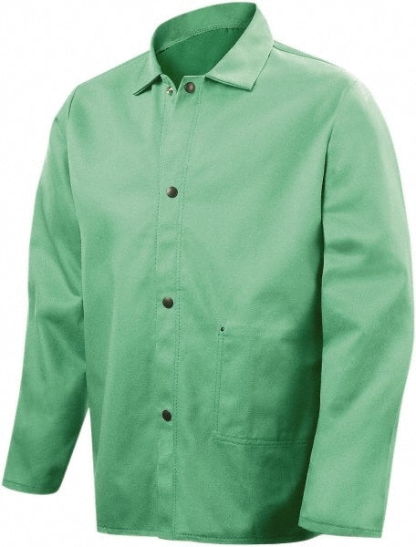 Work Jacket: Size 3X-Large, Cotton, Snaps Closure