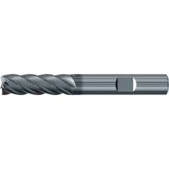 Roughing & Finishing End Mills; Mill Diameter (Fractional Inch): 1/2; Flute Type: Spiral; Number Of Flutes: 5; End Mill Material: Solid Carbide; Length of Cut (Inch): 2; Coating/Finish: AlCr
