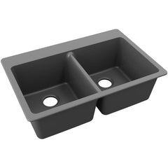 Sinks; Type: Drop-In; Mounting Location: Countertop; Number Of Bowls: 2; Material: Quartz; Faucet Included: No; Faucet Type: No Faucet; Valve Design: No Valve