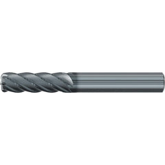 Roughing & Finishing End Mills; Mill Diameter (Fractional Inch): 3/8; Flute Type: Spiral; Number Of Flutes: 5; End Mill Material: Solid Carbide; Length of Cut (Inch): 1-1/8; Coating/Finish: AlCr