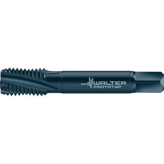 Spiral Flute Tap: 3/4-10, UNC, 4 Flute, Semi-Bottoming Chamfer, 3B Class of Fit, High-Speed Steel-E, Steam Oxide Finish