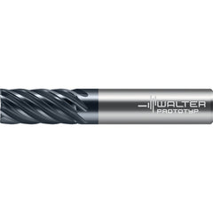 Square End Mill: 0.6250" Dia, 1.2500" LOC, 7 Flute, Solid Carbide