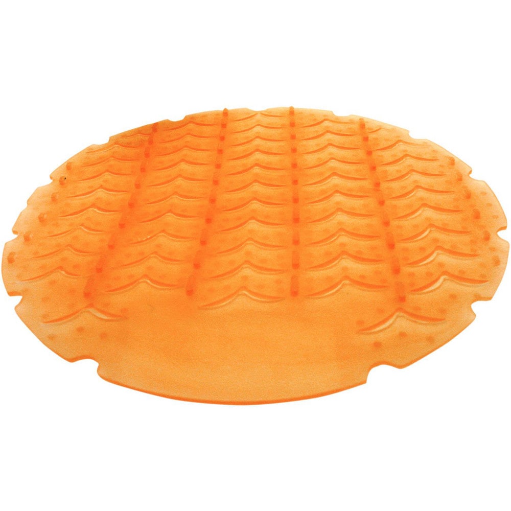 Toilet, Urinal, Blocks & Screens; Deodorizer Type: Urinal Block; Material: Rubber; Scent: Mandarin Orange; Useful Life: 5; Color: Orange; Overall Length (Inch): 7.25; Overall Width (Inch): 7.25