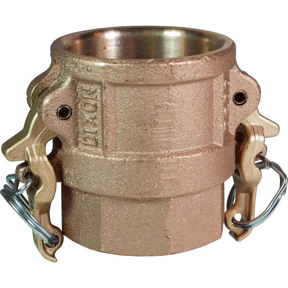Suction & Discharge Hose Couplings; Type: Type D Coupler; Coupling Type: Cam & Groove; Coupling Descriptor: Boss-Lock Coupler x FNPT; Material: Brass; Coupler Size (Fractional Inch): 1-1/4; Thread Size: 1-1/4; Hose Size: 1-1/4