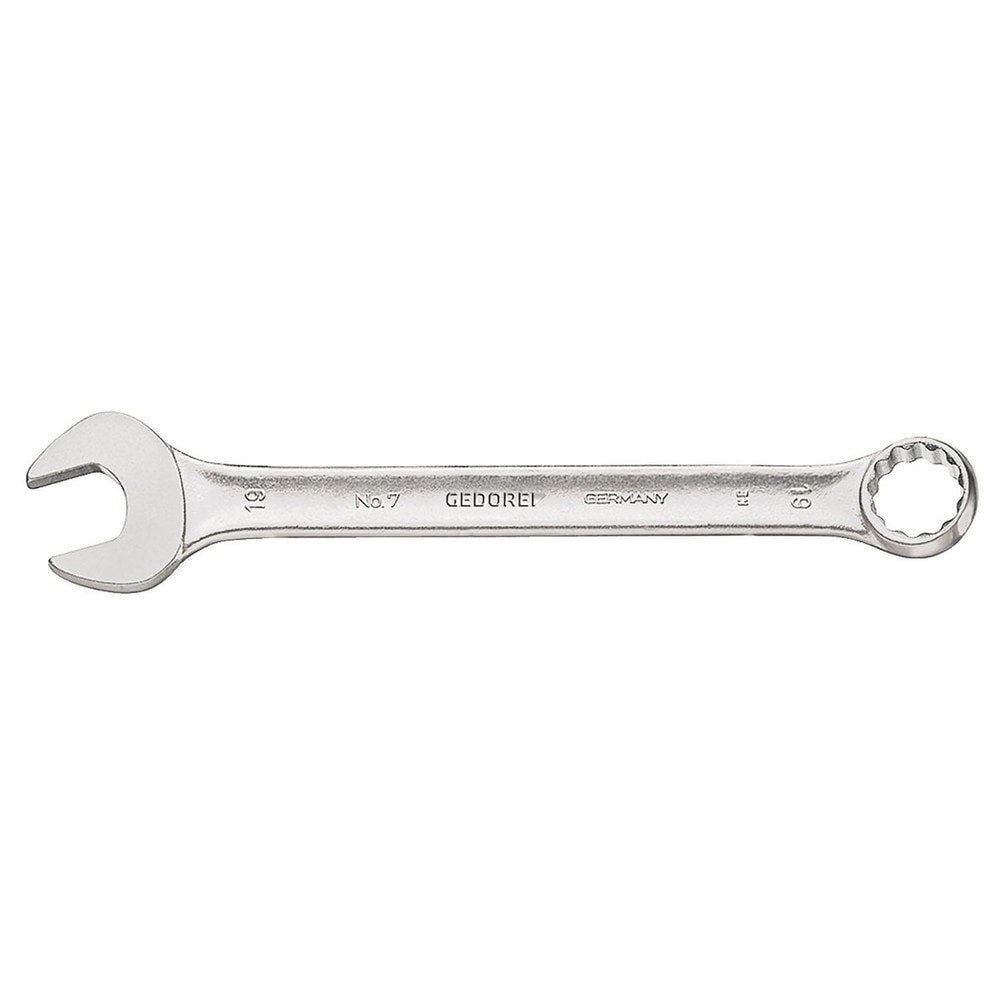 Combination Wrench: 22.00 mm Head Size, 15 deg Offset