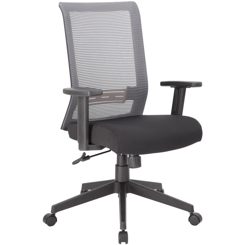 Task Chair:  Mesh,  Adjustable Height,  Black & Gray