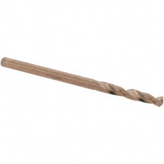 Screw Machine Length Drill Bit: Size #42, 135 deg Point, High-Speed Steel