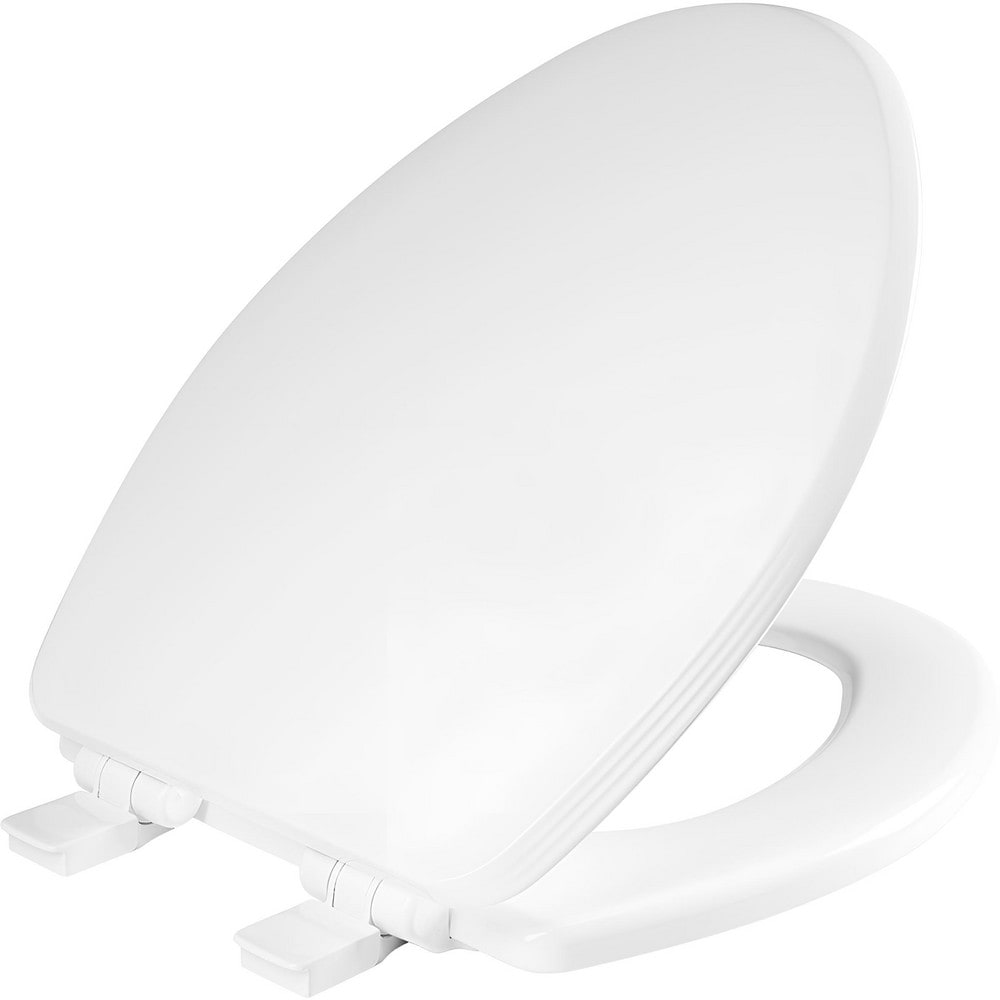 Toilet Seats; Type: Closed, Standard; Style: Elongated; Material: Enameled Wood; Color: Cotton White; Outside Width: 14.125 in; Inside Width: 8.0630 in; Hinge Design: Stay-Tite;Slow Close;Lift-Off;Precision Seat Fit; Length (Inch): 18.78 in