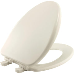 Toilet Seats; Type: Closed, Standard; Style: Elongated; Material: Enameled Wood; Color: Biscuit; Outside Width: 14.125 in; Inside Width: 8.0630 in; Hinge Design: Stay-Tite;Slow Close;Lift-Off;Precision Seat Fit; Length (Inch): 18.63 in